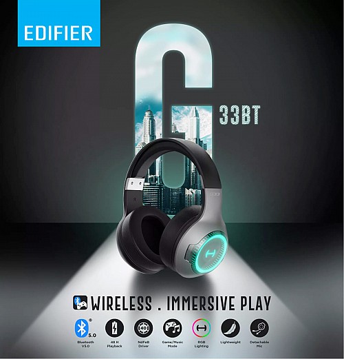 Edifier Hecate G33BT BT/3.5 RGB Gaming Headset Black