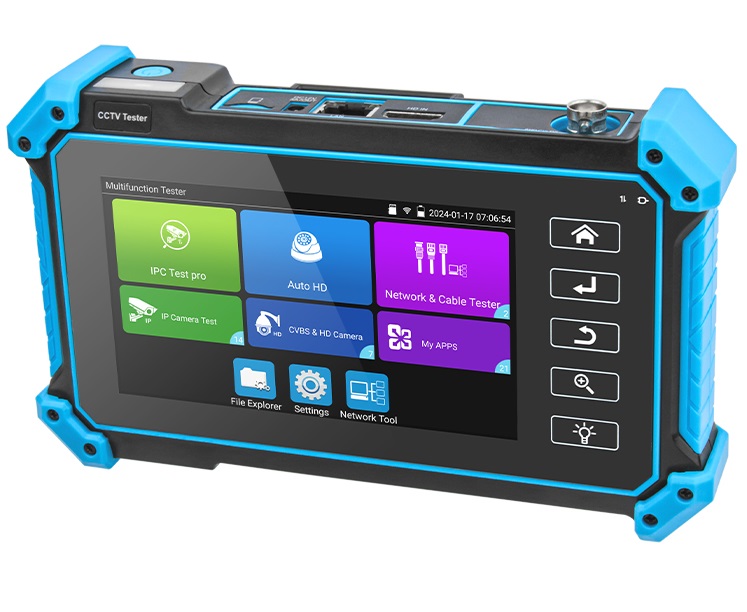 Noyafa CCTV & Network Tester with 5.4'' IPS Touchscreen, 4K Video Support, PoE Output & Cable Testing NF-IPC715