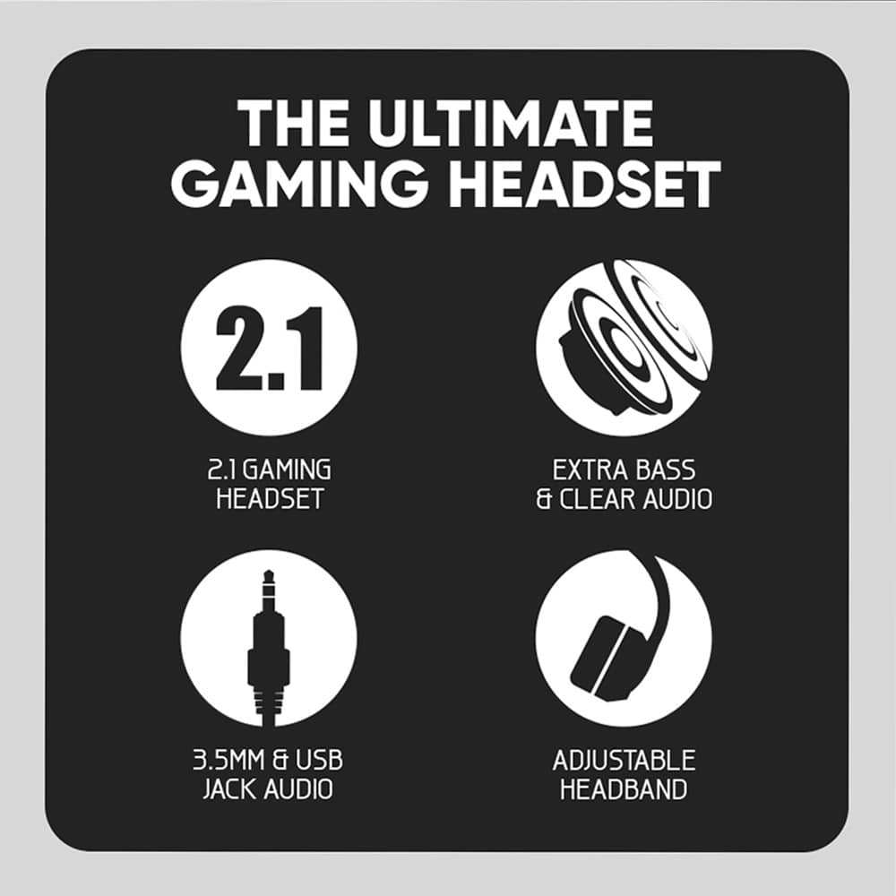 Armaggeddon PULSE 1 Chroma Gaming Headset 3.5mm 2.1 40mm Black