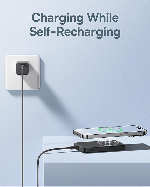 Baseus Powerbank 20W 5000mAh Magnetic Wireless Black