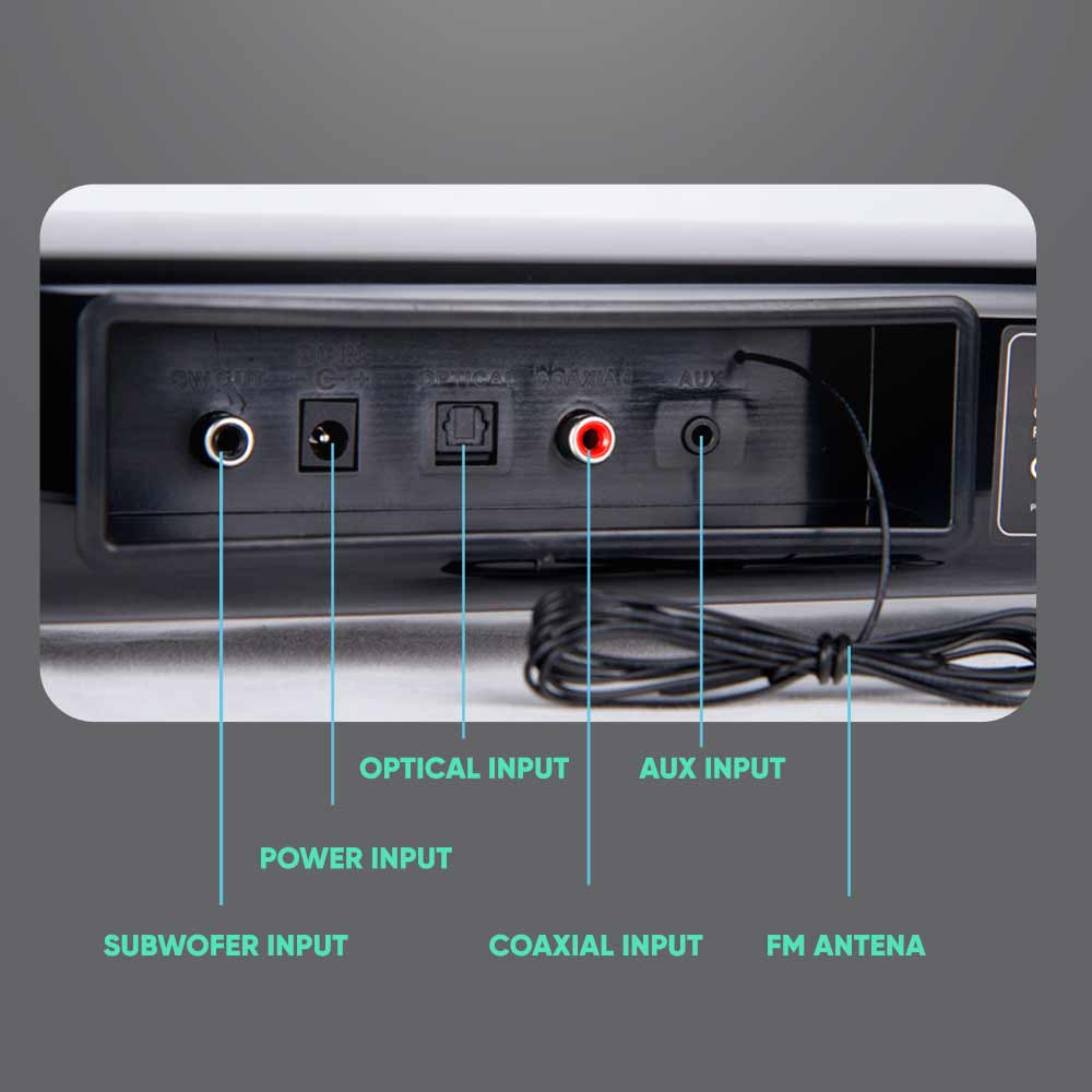 SonicGear BT3500 Soundbar with Subwoofer BT-USB-FM