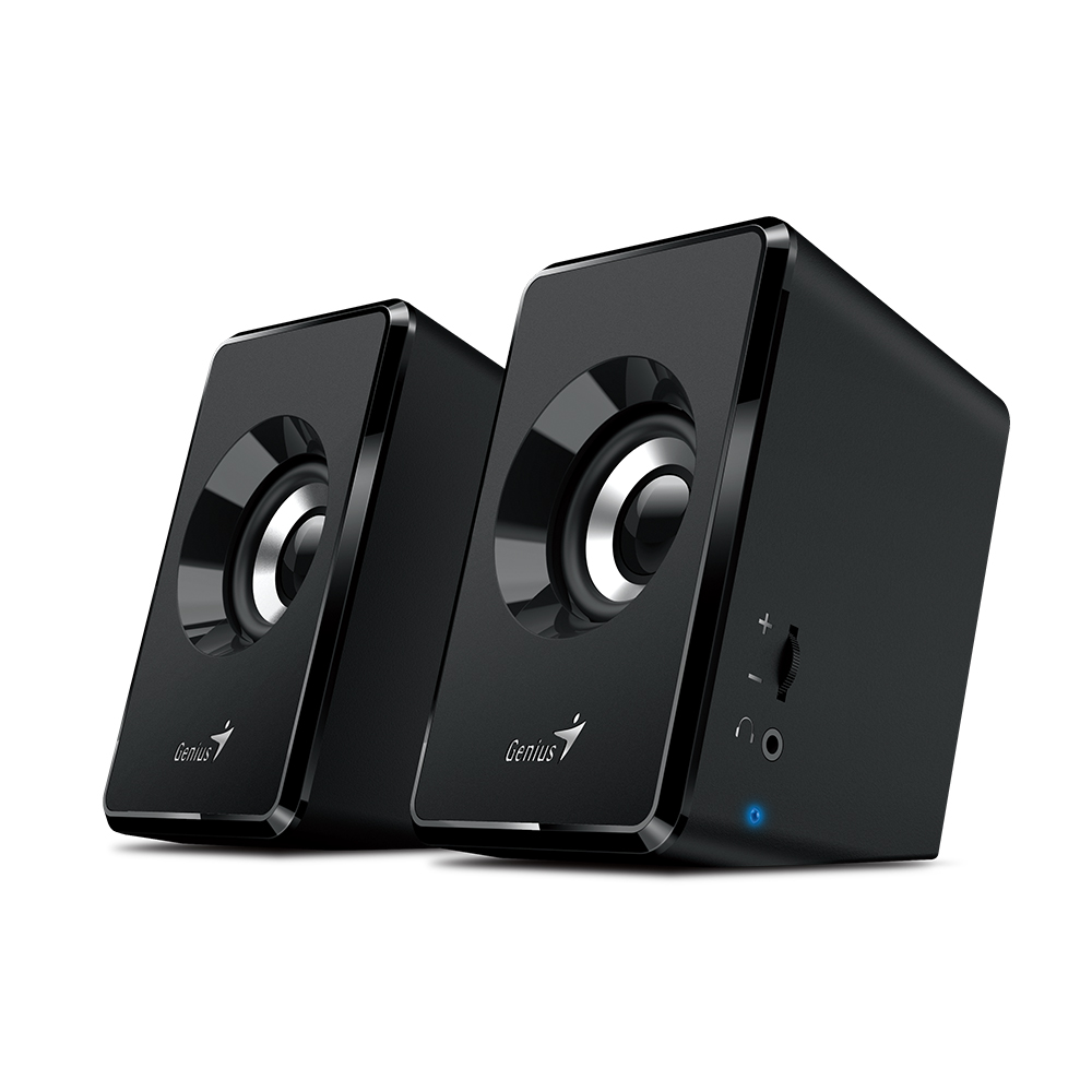 Genius PC Speakers 2.0 6W 3.5mm USB Powered Black SP-U125