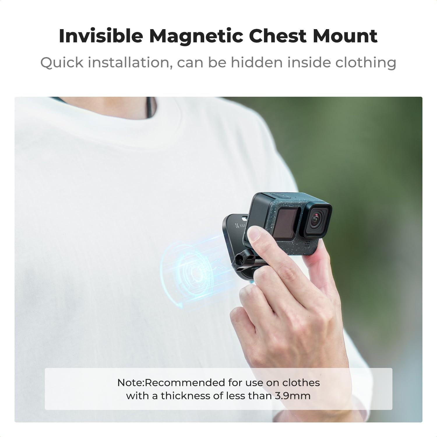 K&F CONCEPT Magnetic Chest Mount for Mobile Phones , Action Cameras