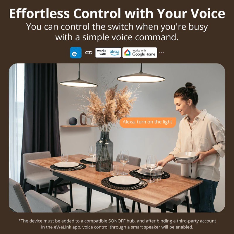 Sonoff Zigbee M5 WiFi Smart Wall Mechanical Switch (No neutral) 2-Button White