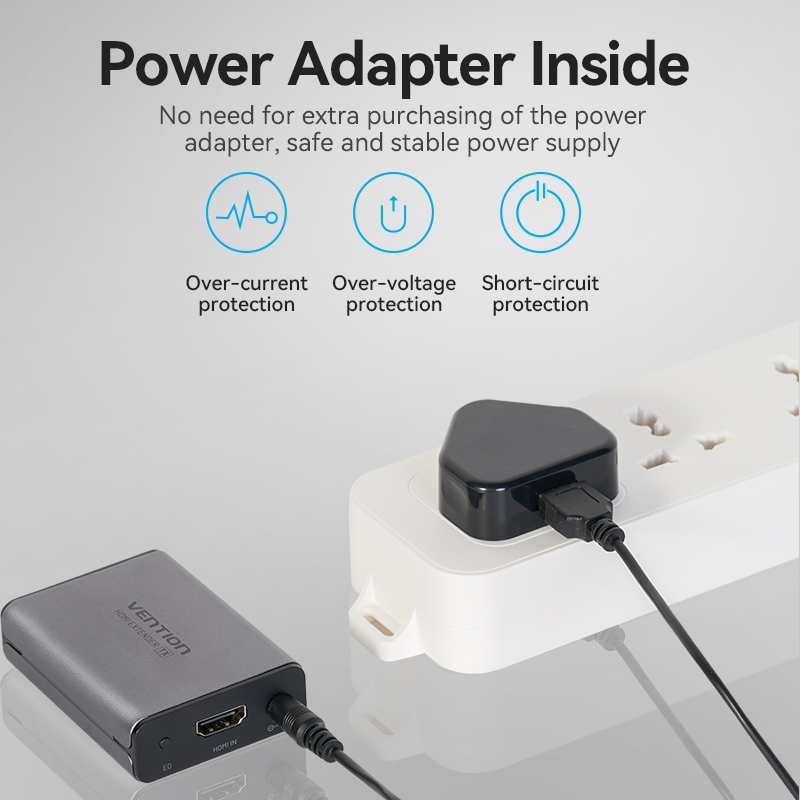 Vention HDMI Extender over Ethernet 50m w/UK PSU AKGH0-UK