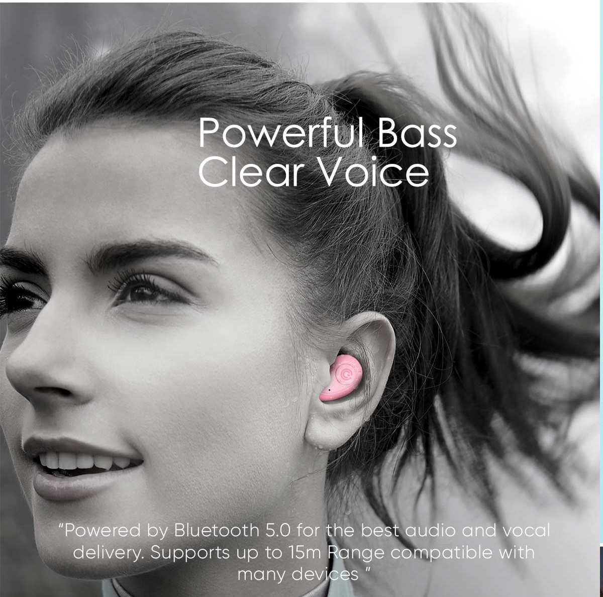 SonicGear EARPUMP COMFY1 TWS IPX5 Earphones White