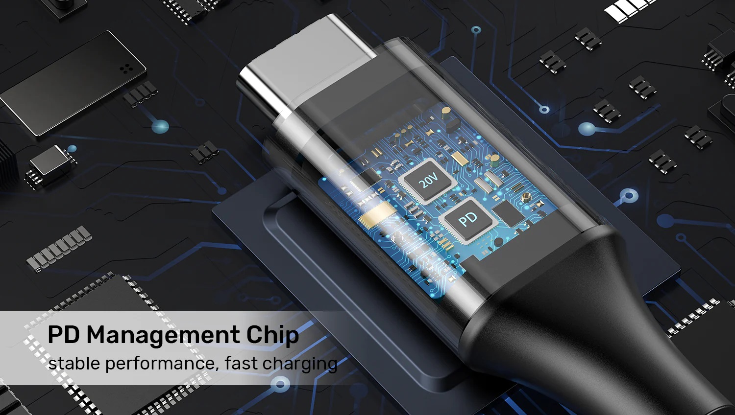 Unitek UCL USB-C to DC Cable 1.8m 65W for Lenovo 4.0x1.7mm C14118BK