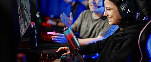 Maono Microphone Desktop Condenser USB Controllable Lights DM30RGB