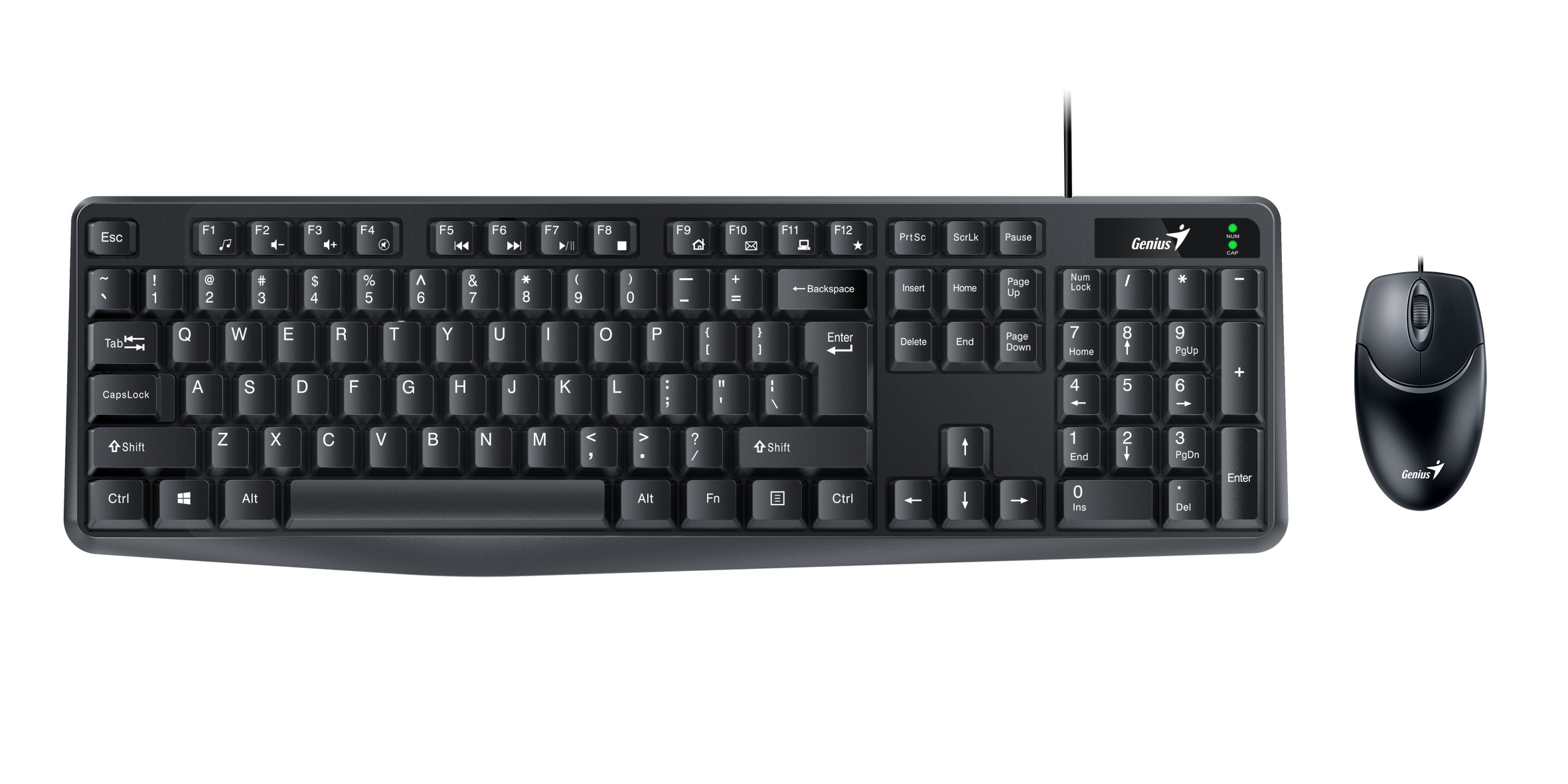 Genius KM-170 Wired Keyboard-Mouse Set Greek