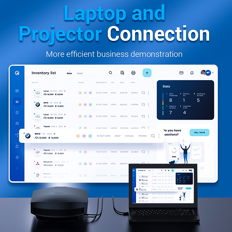 Vention DisplayPort Cable to HDMI 4K30Hz 2.0m HAGBH