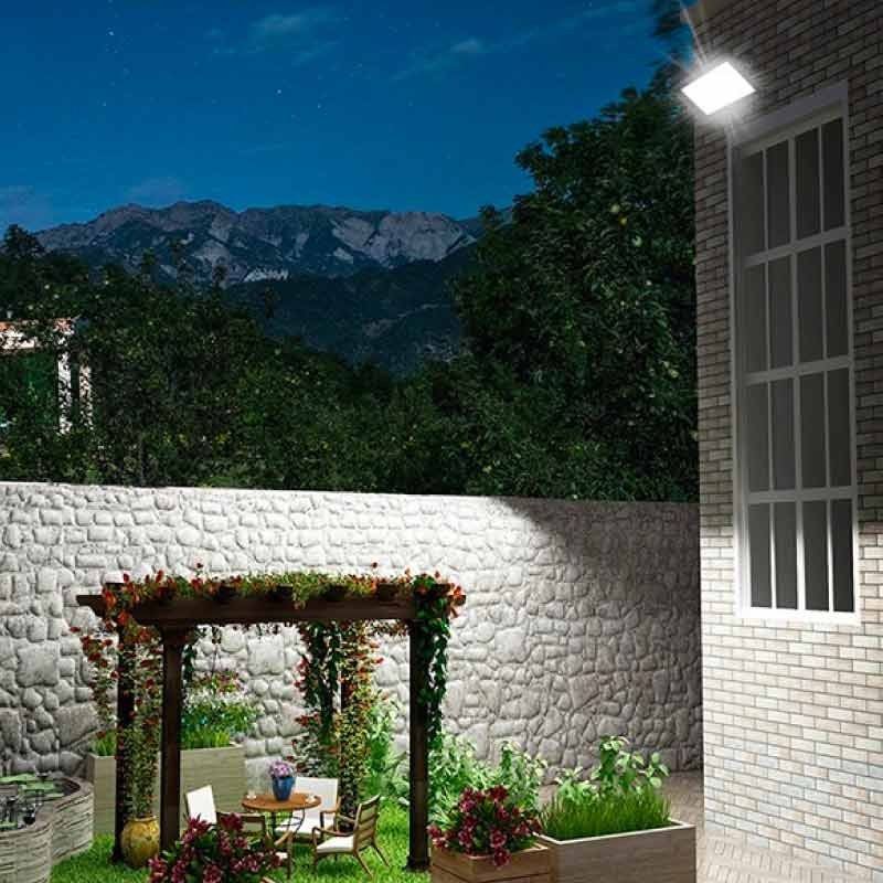 GBC ON LED PRO 60 Solar LED Floodlight with Panel and Remote Control 60W