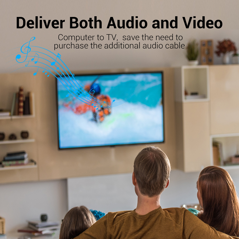 Vention DisplayPort Cable to HDMI 4K30Hz 2.0m HAGBH