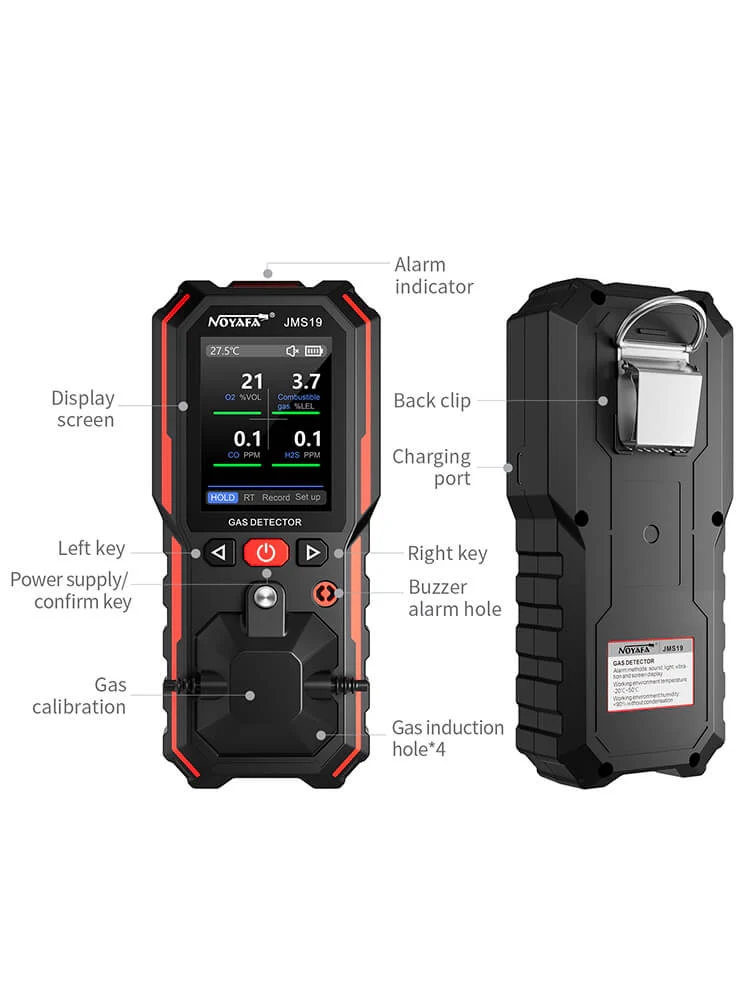 Noyafa Portable Handheld Gas Detector With Leak Detection & Alarm JMS19
