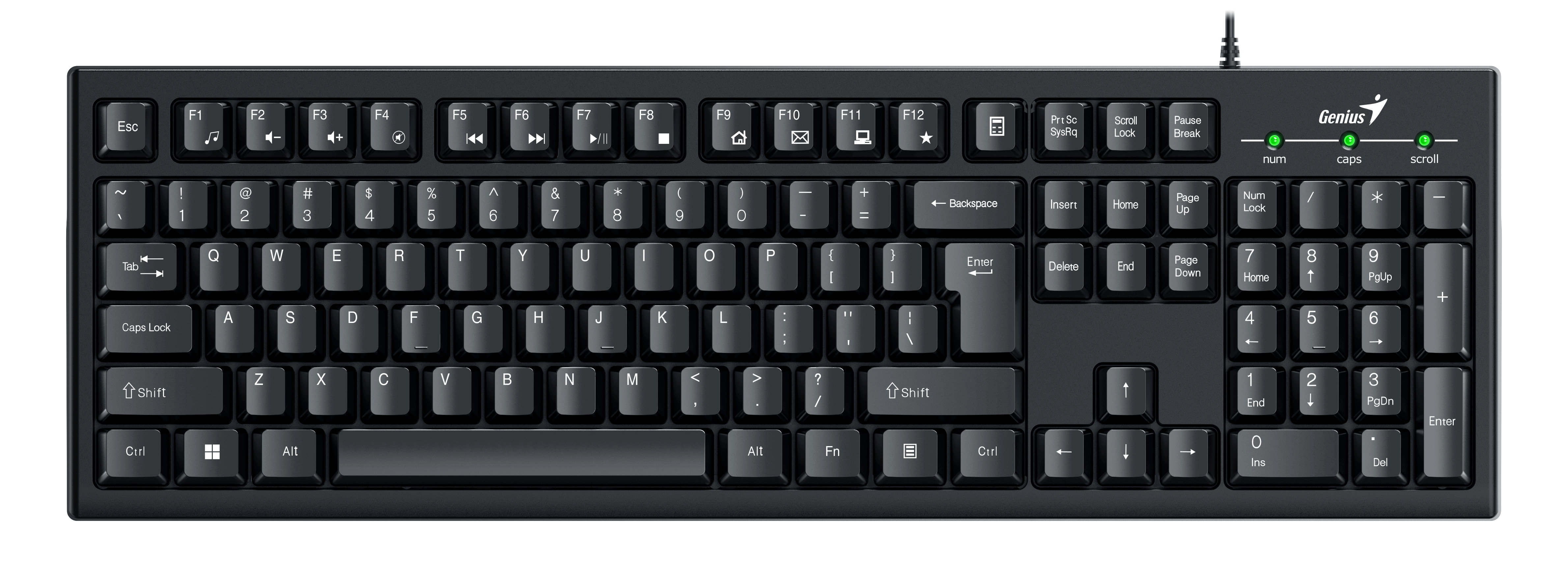 Genius KB-100 Wired Smart Keyboard (English)