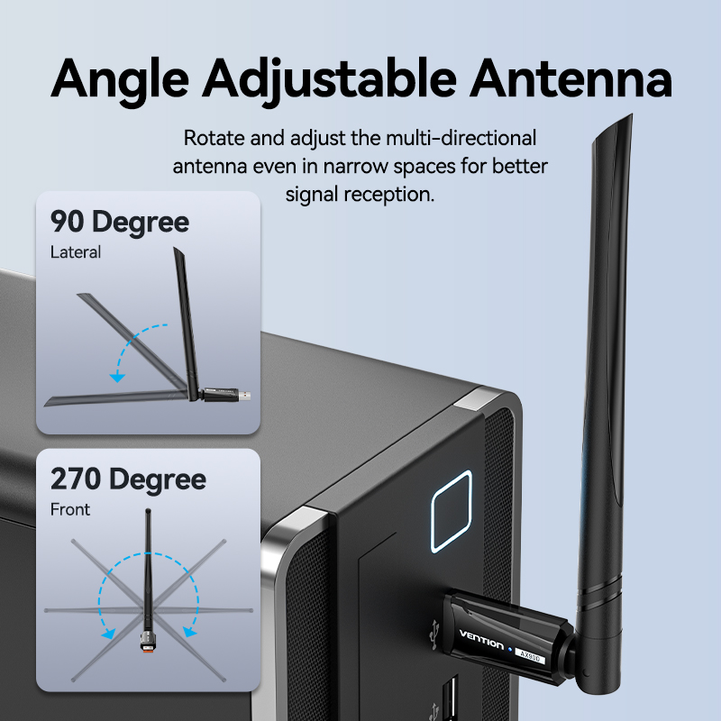 Vention NETWORK USB WiFi Antenna AX900 Dual Band High Gain KDWB0