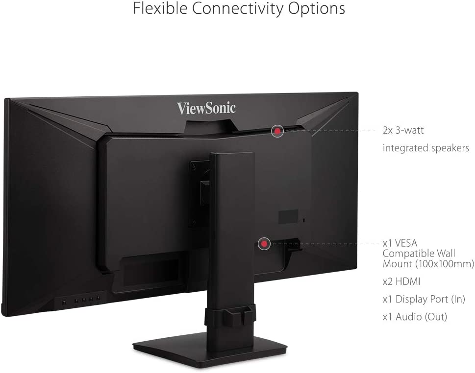 ViewSonic VA3456-MHDJ UltraWide Monitor VA 34'' 21:9  WQHD 2K IPS Panel