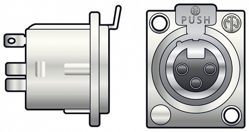 Neutrik NC3FD-LX XLR Socket PCB 761.660UK