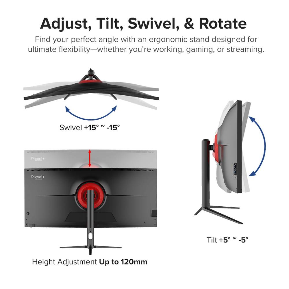 Armaggeddon Gaming Monitor 34'' Curved 1800R 3.5K 180Hz 1ms XC34UWQHD Super 180 Black