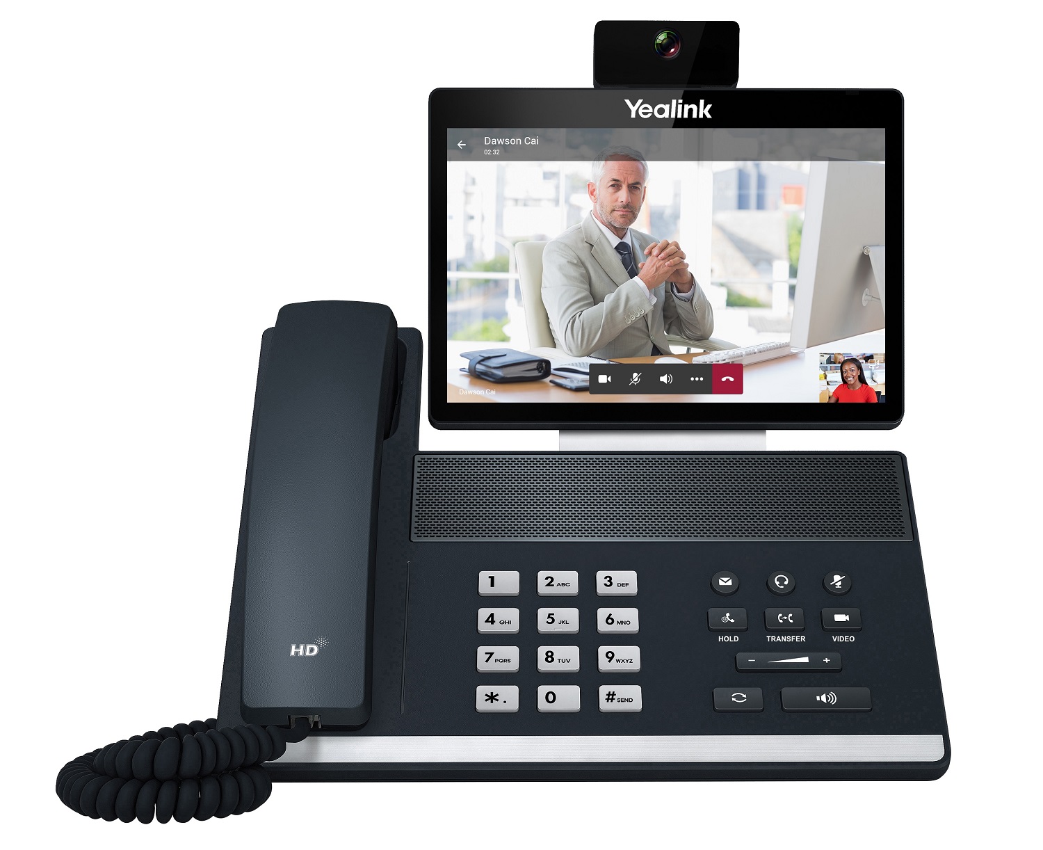 Yealink MS Teams Video Phone with 8.0'' Touch Screen, Camera, HDMI, USB, Bluetooth, Wi-Fi & Hybrid Mode VP59 TEAMS