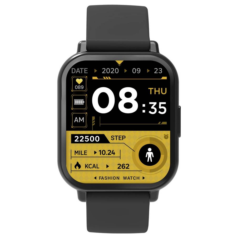 Denver Smartwatch with Call Function, Blood Pressure, SWC-176B Black