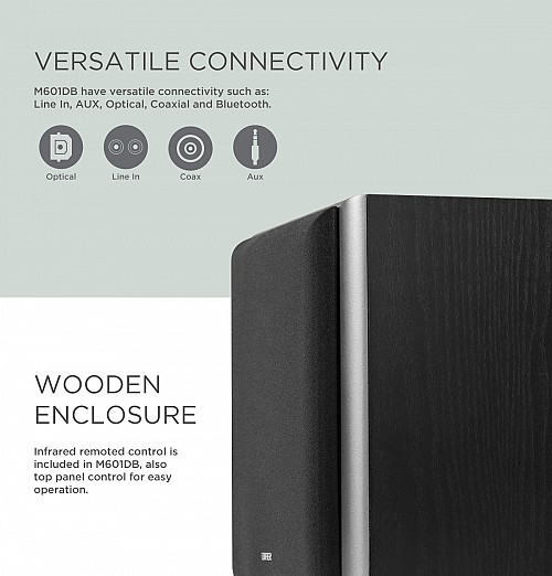 Edifier M601DB 2.1 Active Speakers with Wireless Subwoofer DSP/BT/AUX/RC