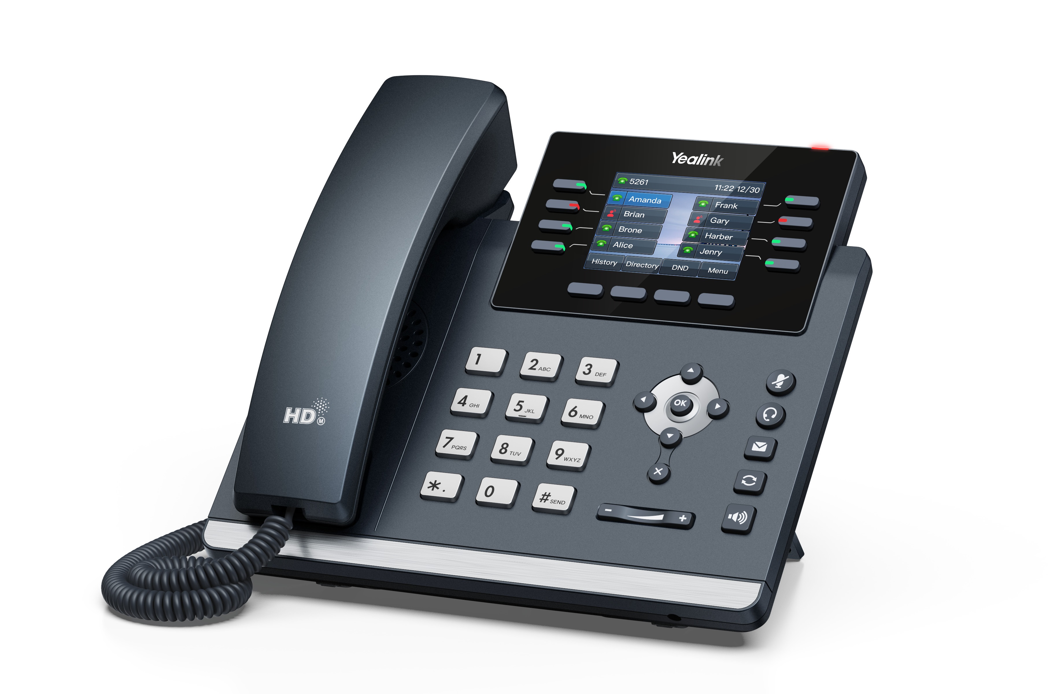 Yealink IP Phone Desktop PoE 2.8'' Gigabit, USB, Expansion & Color ...