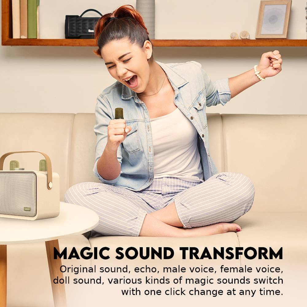 SonicGear Portable Speaker BT/Wireless Dual Mics iOX K600 Souffle