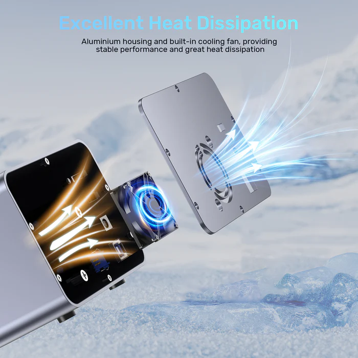 Unitek USB-C 2-Bay External SATA HDD Enclosure with RAID S1308C