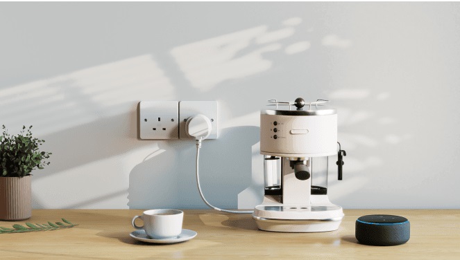 WOOX R6147 Wi-Fi Smart Plug With Power Metering 13A UK (2pack)