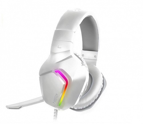 Alcatroz NEOX HP500 2.1 RGB Gaming Headset White Gray