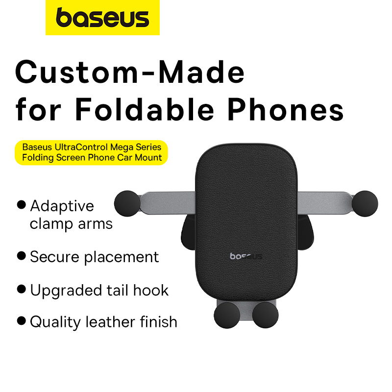 Baseus Car Holder AirVent Ultra Control Mega For Folding Screen Phones Black
