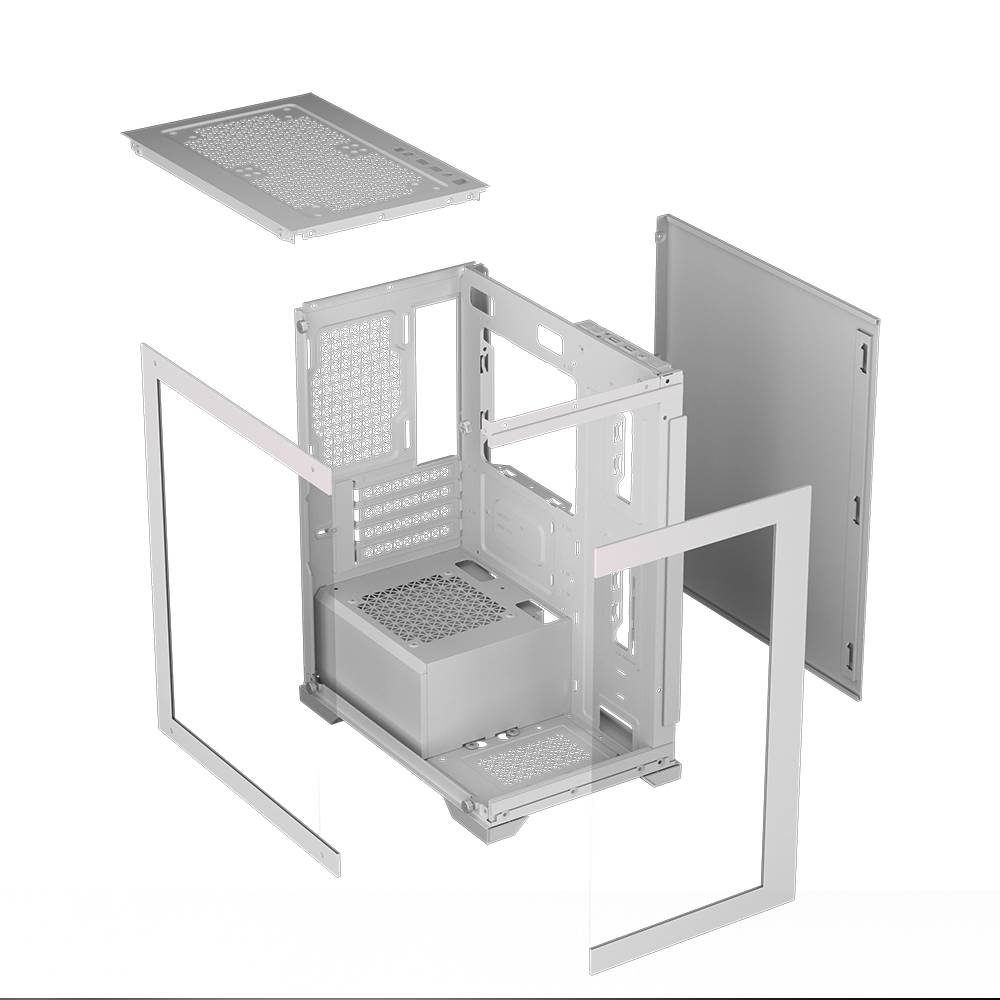 Armaggeddon Aquaron Micro ATX Gaming Case White
