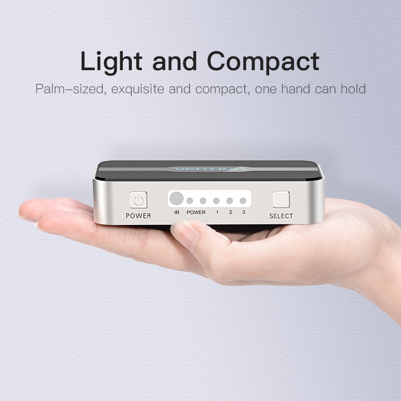 Vention HDMI Switch 3-Port 4K 1.4 with Audio Separation AFJH0