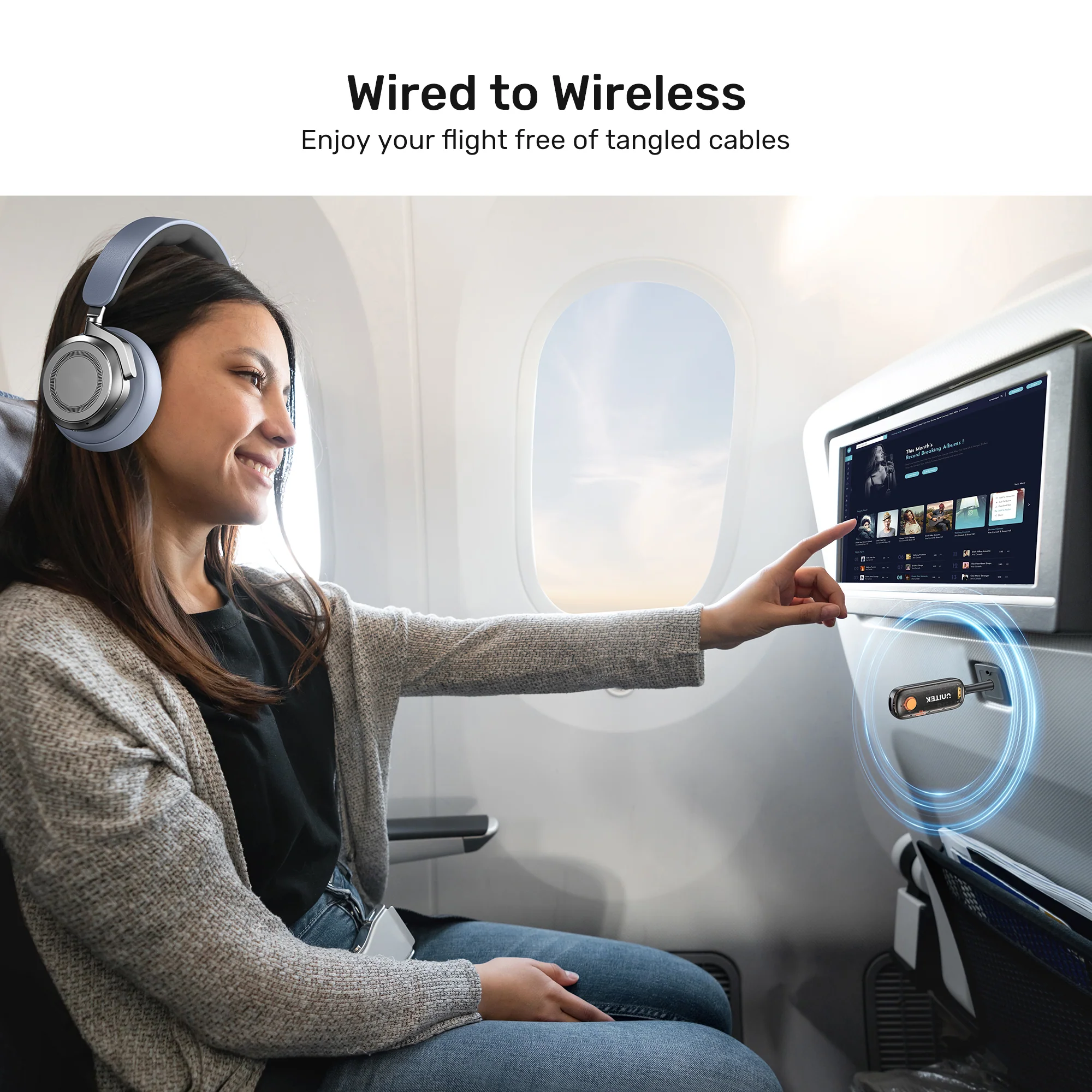 Unitek Audio 3.5mm to Bluetooth 2in1 Transmitter & Receiver B1111A