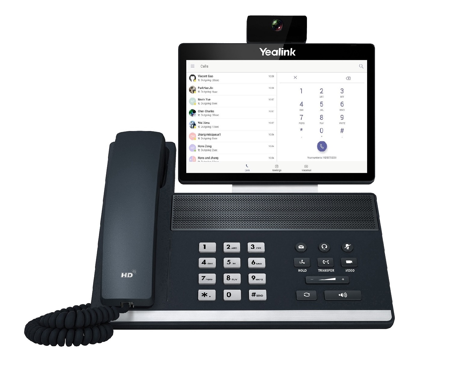 Yealink MS Teams Video Phone with 8.0'' Touch Screen, Camera, HDMI, USB, Bluetooth, Wi-Fi & Hybrid Mode VP59 TEAMS