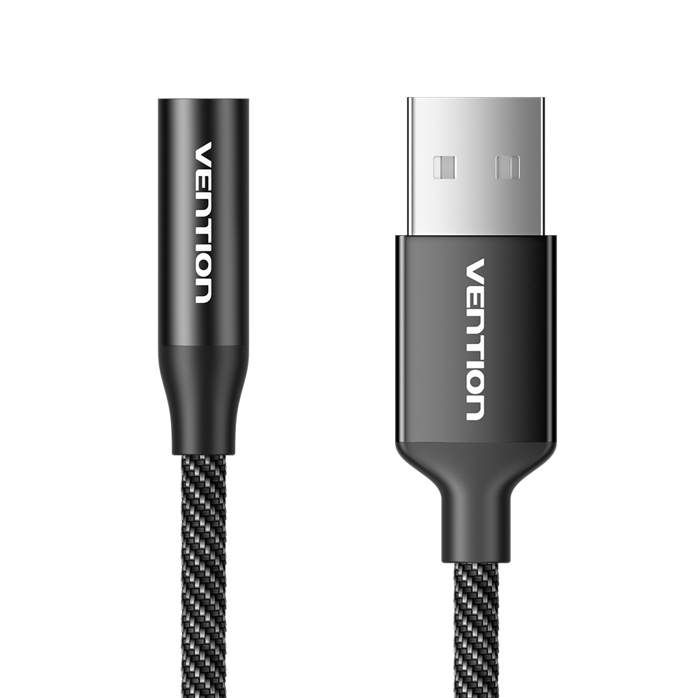 Vention AUDIO CONVERTER USB-A to 1x3.5mm 1.0m Cable Braided CVEBF