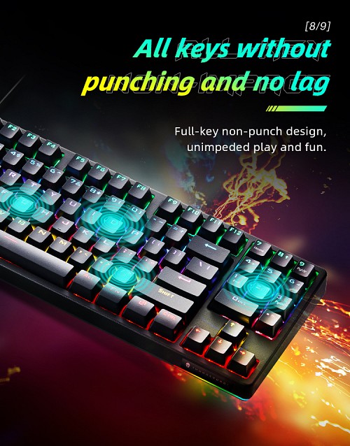 Thunderobot KG3089R Gaming Mechanical Keyboard Red Switch