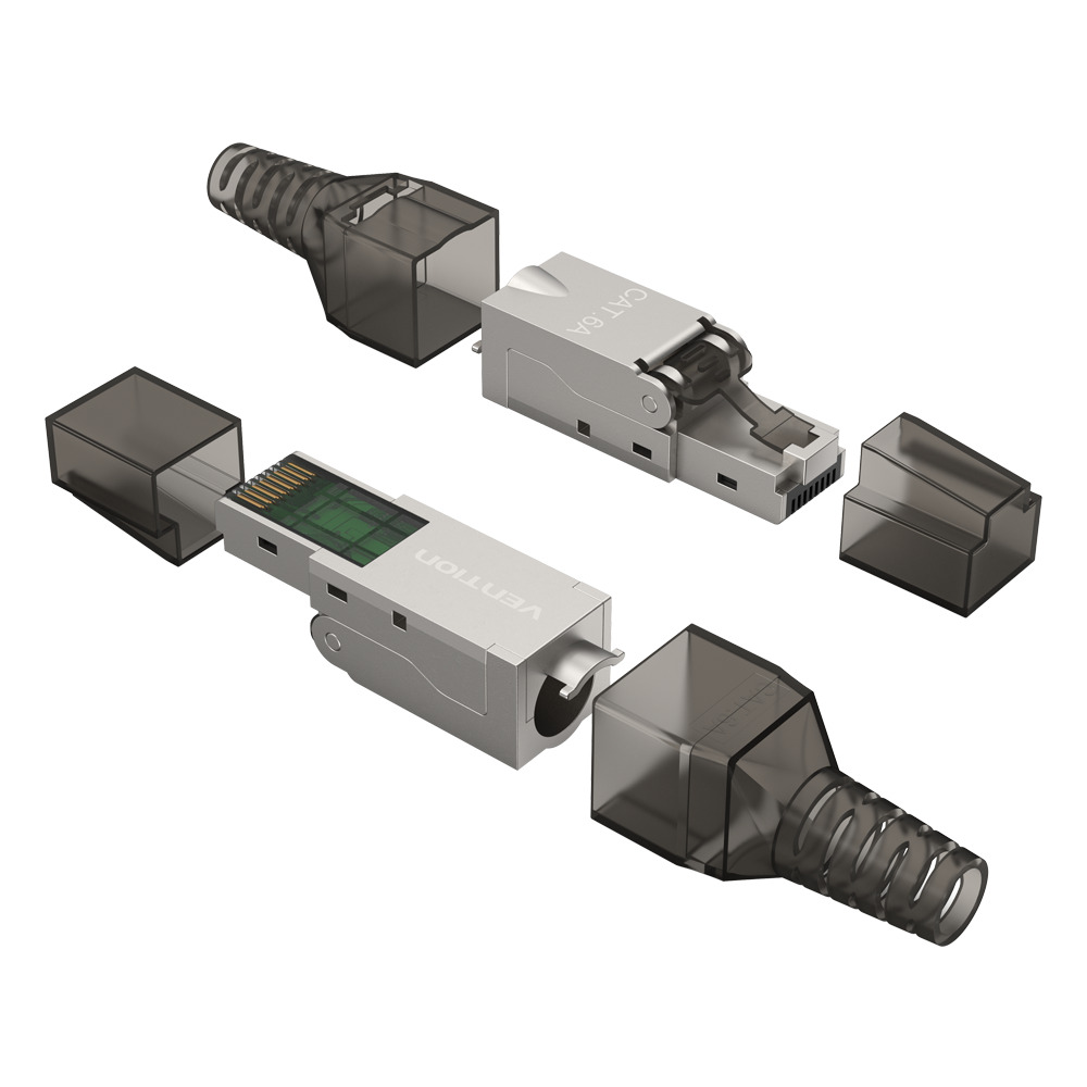 Vention NETWORK Connectors CAT6A FTP Toolless Plug with Boot IDIH0 (1pc)