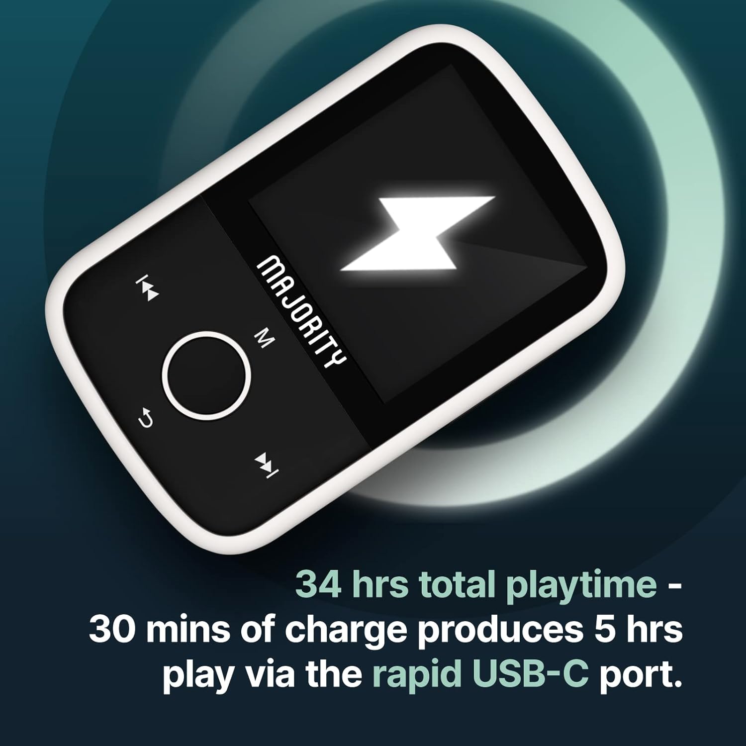 Majority Portable MP3 Player 16GB BT+Earphones