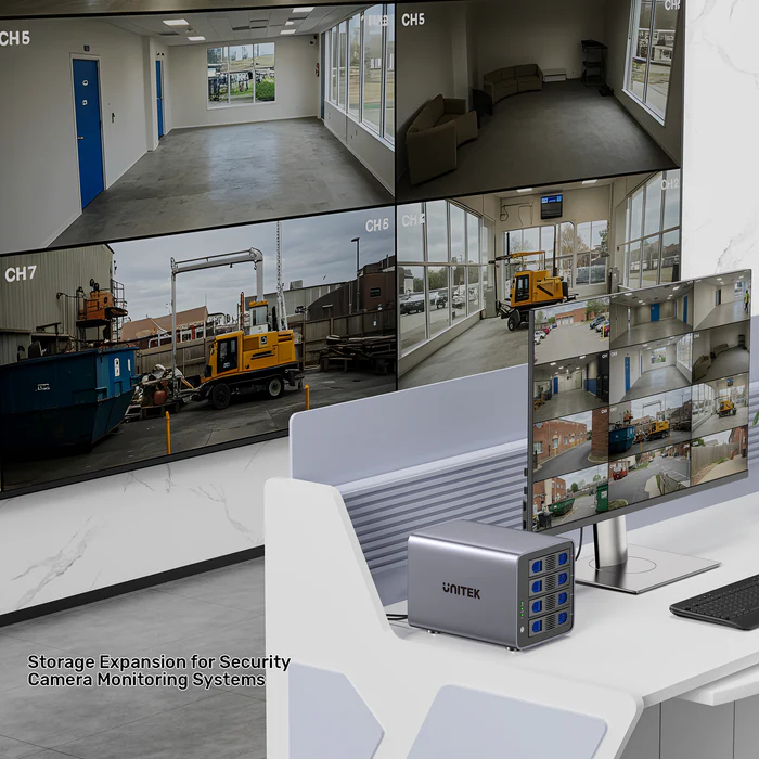 Unitek 4-Bay External SATA 2.5/3.5 HDD/SSD Enclosure with RAID USB-A S1301A