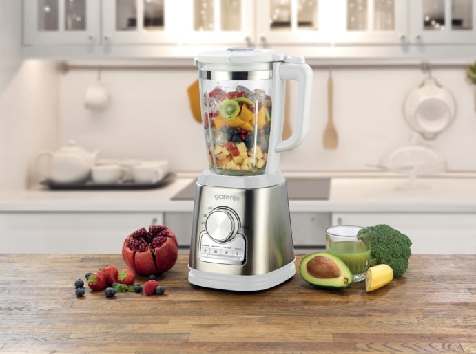 Gorenje Kitchen Blender 1400W 1.75L Glass Jug 32000 RPM 4 Programs  B1400BE White/Inox