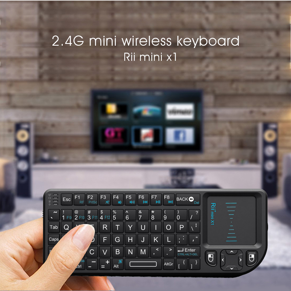 Rii Mini Keyboard Wireless 2.4GHz with Touchpad X1