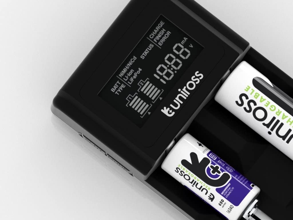 Uniross UCX004 Advanced Fast Smart Charger for 24 types of NiMH and Lithium Batteries