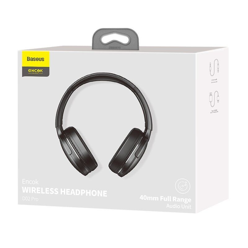 Baseus Encok Wireless Headphone D02 Pro Black