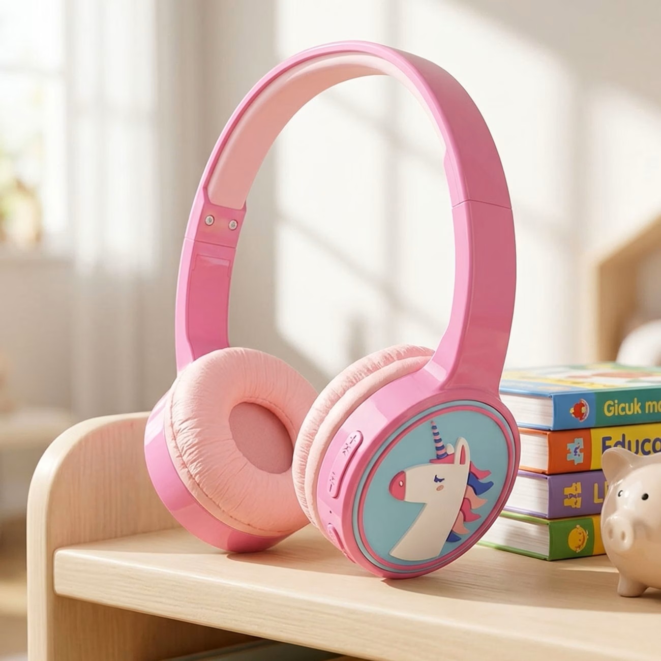 Denver KIDS Audio Wireless Bluetooth Headset BTH-106P Pink (Unicorn)