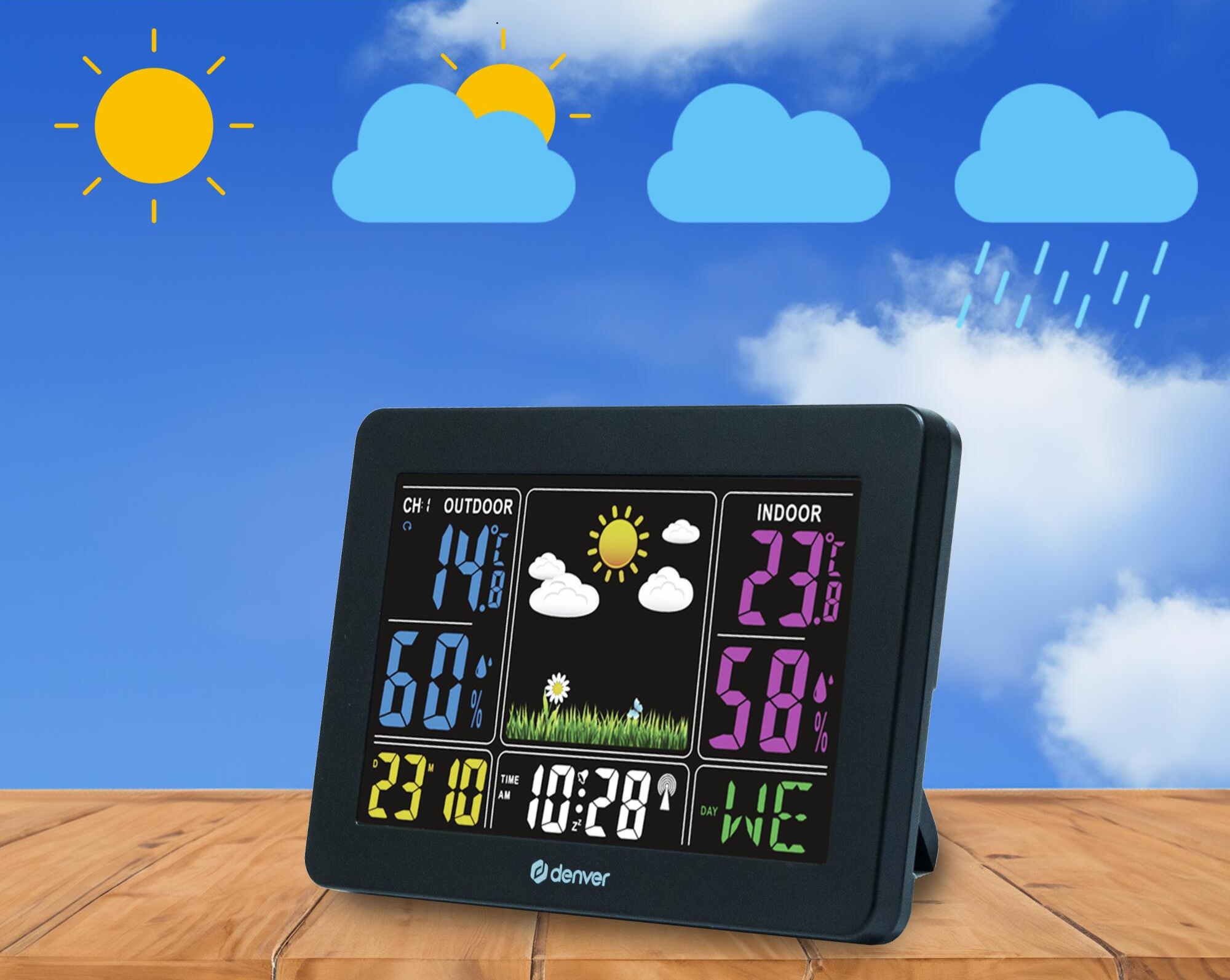 Denver Home Weather Station with Outdoor Sensor WS-540B
