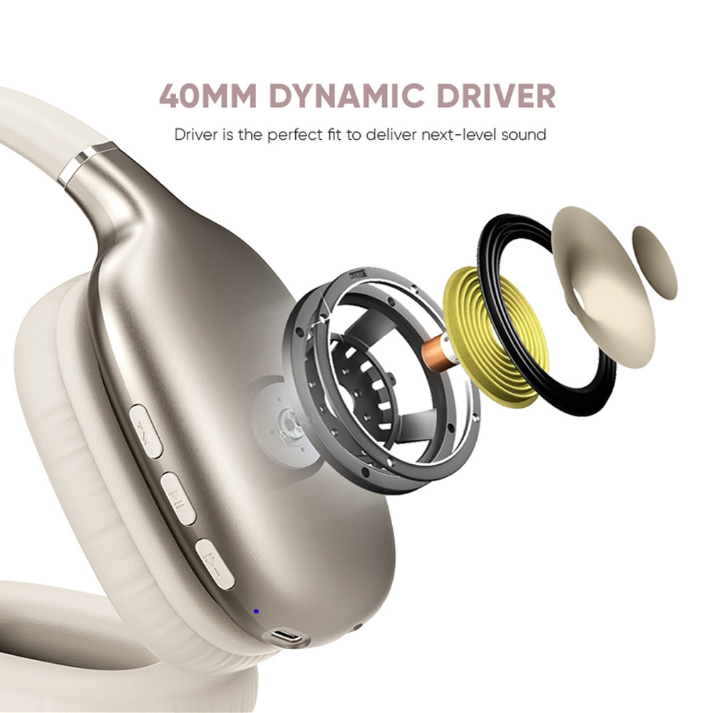 SonicGear Headphones Bluetooth AIRPHONE 6 Champagne Gold