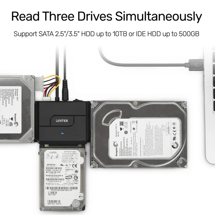 Unitek USB3.0 to SATA+IDE 2.5-3.5'' Converter 12V2A PSU Y-3324 (UK)