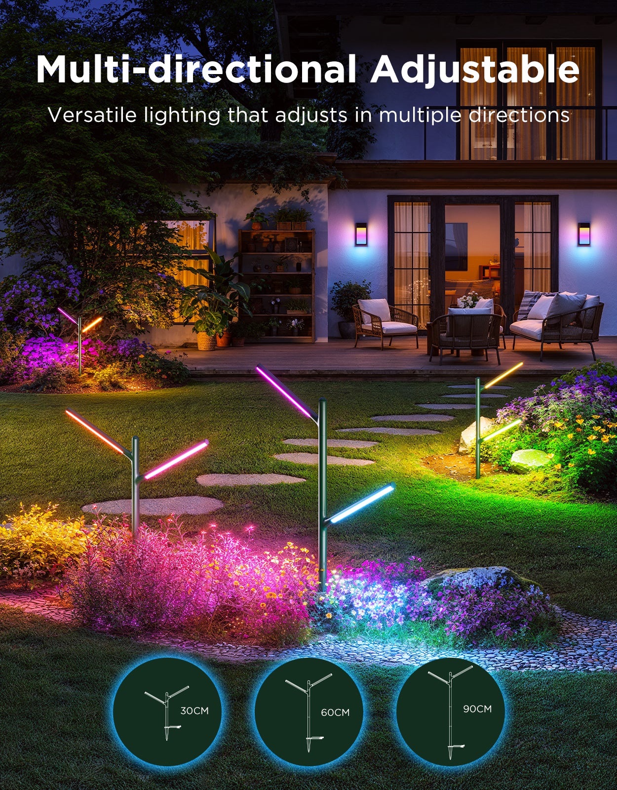 Govee Outdoor Smart Garden Light RGBICWW H7086341