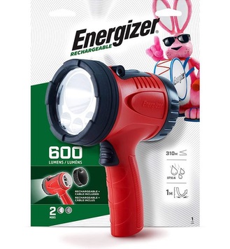 Energizer Light Torch 600 Lumens - Rechargeable Spotlight